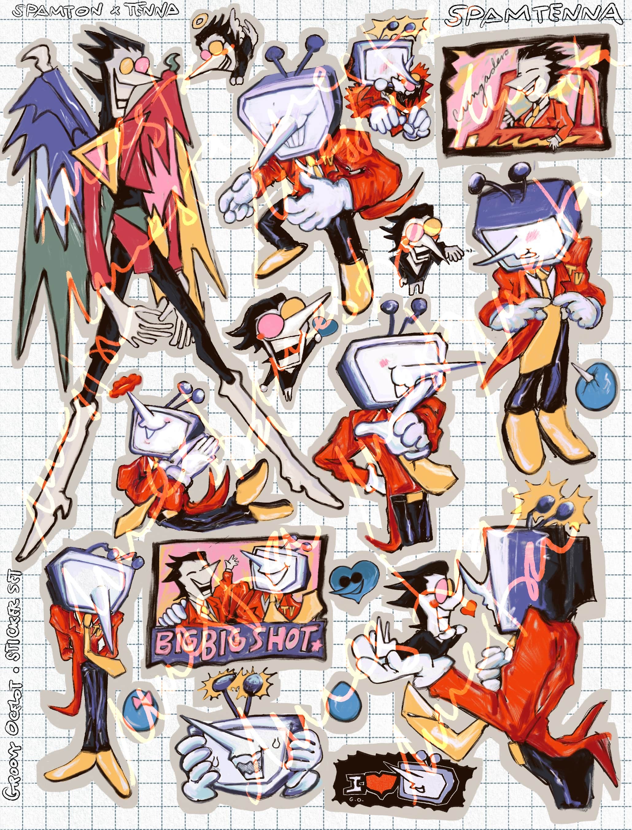 Spamtenna Sticker Set