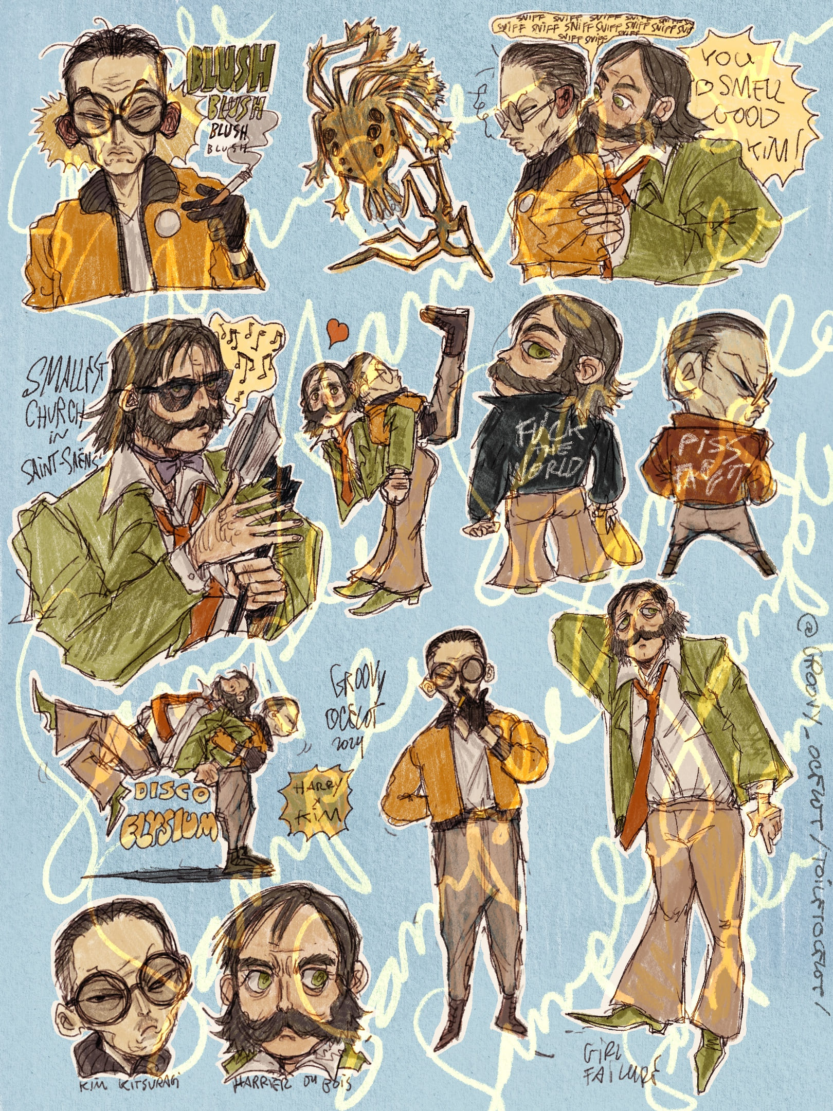 Disco Elysium Sticker Set