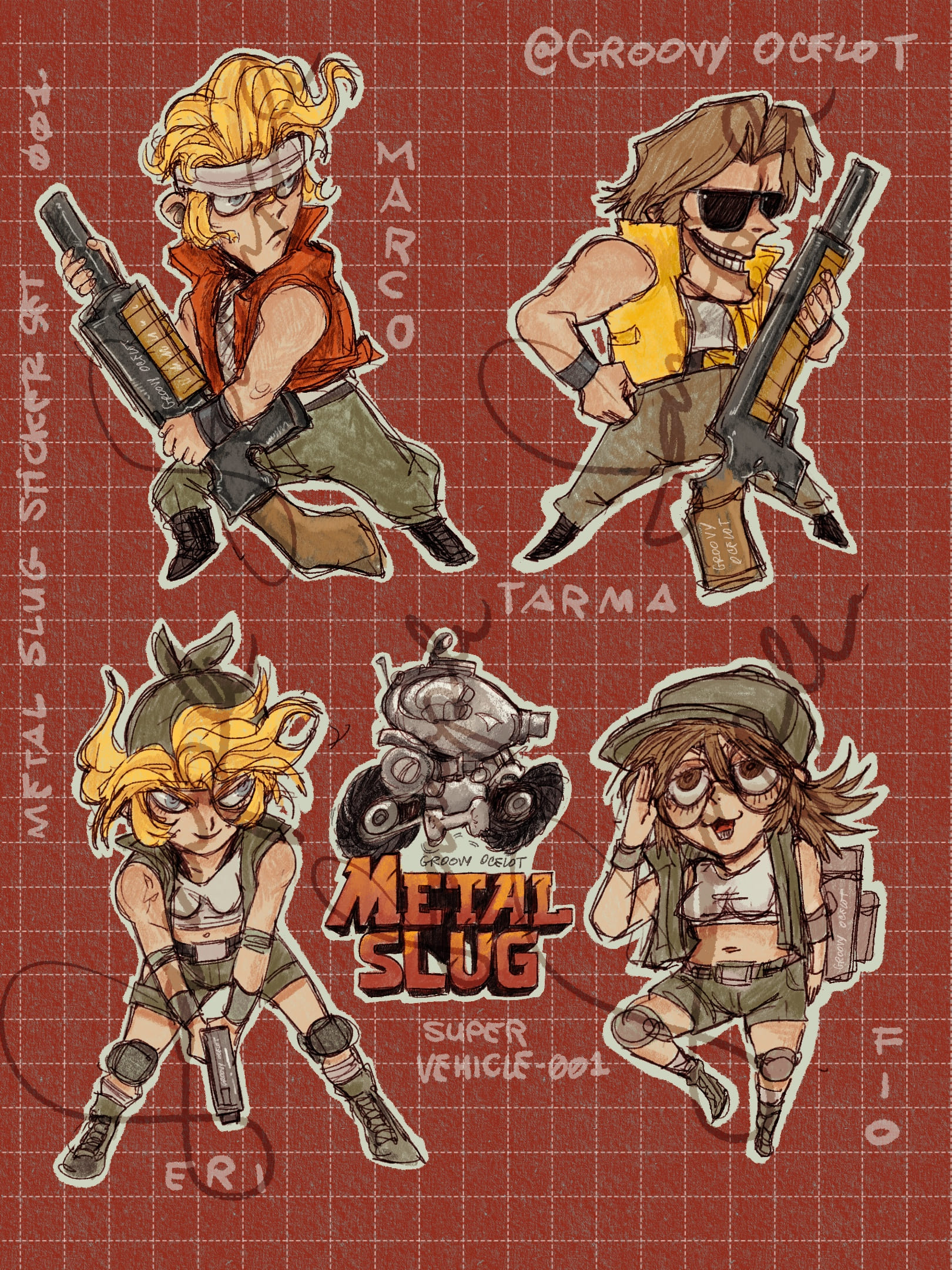 Metal Slug Sticker Set