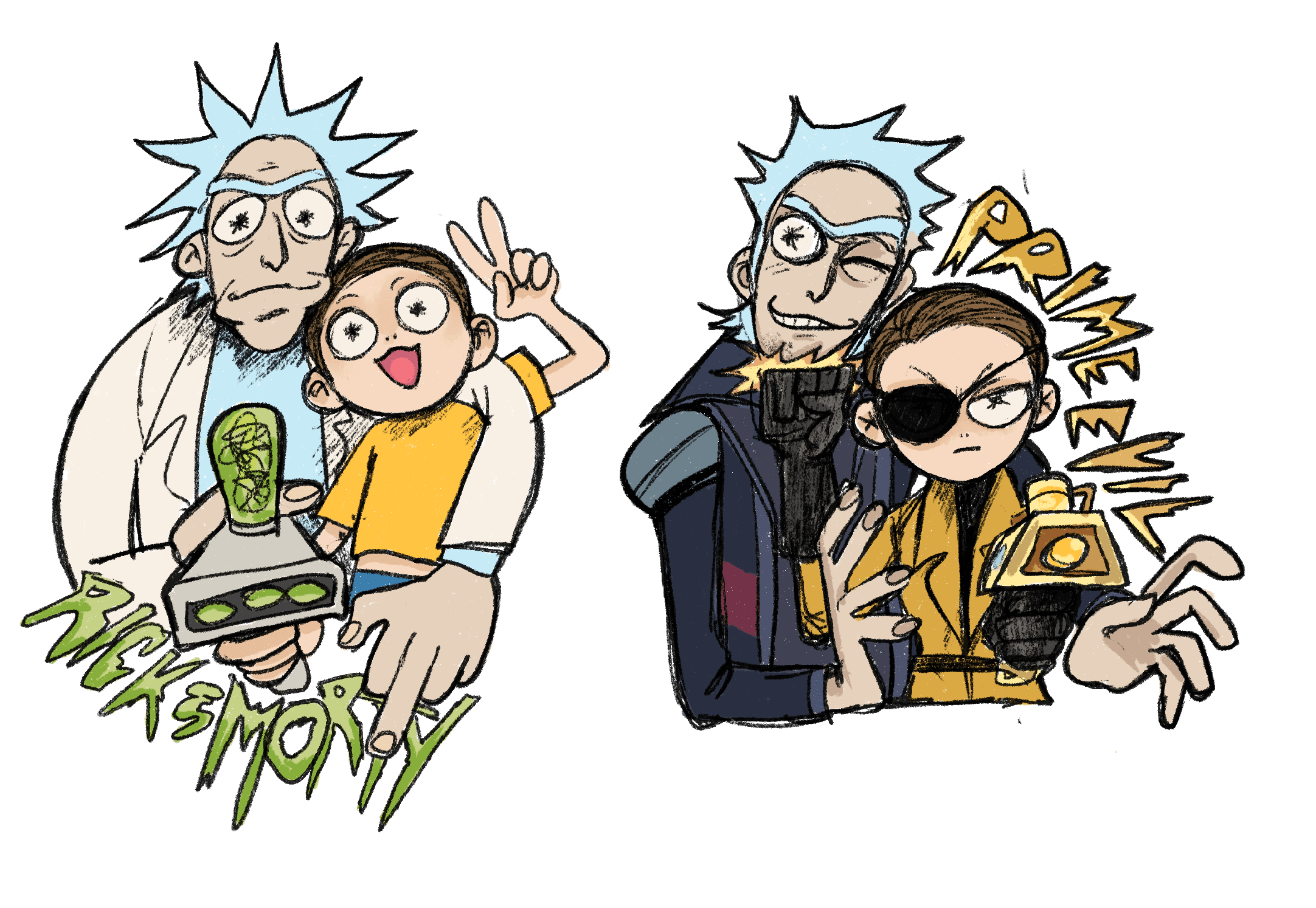 Rick & Morty + Evil Prime